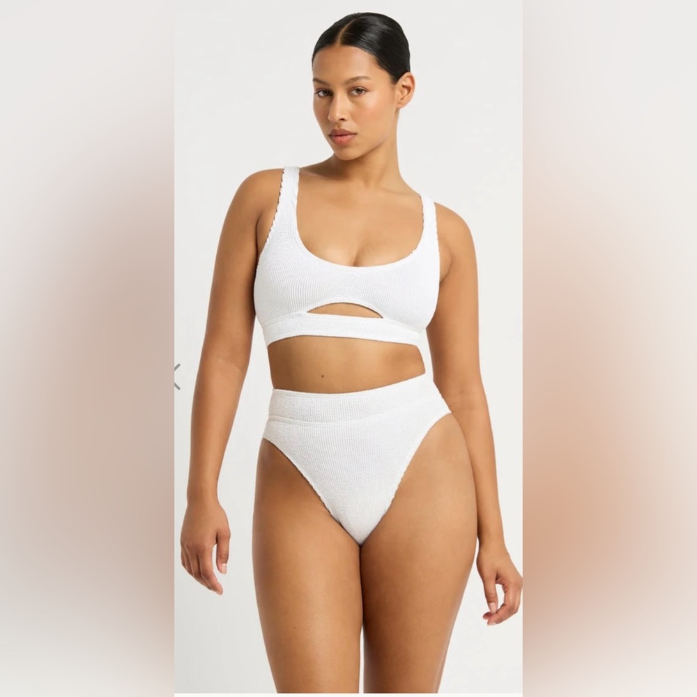 Bound by Bond-Eye  The Sasha Crop Bikini Top O/S Optic White Eco